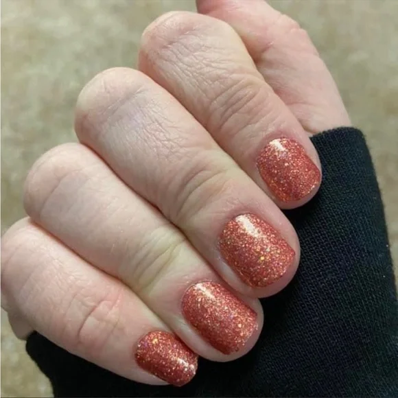 *Retired* Color Street: Seattle Royale | Copper Gold Glitter Orange Fall Autumn - Picture 10 of 14